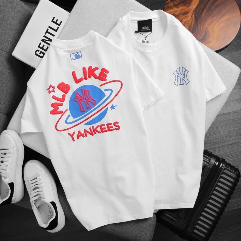Áo phông MLB dáng rộng tay ngắn cho nam nữ. có bigsize 120kg