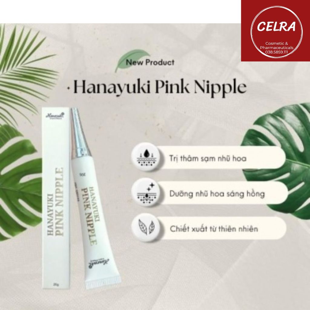 Kem Làm hồng Nhũ Hoa Pink Nipple- Hanayuki Chính Hãng
