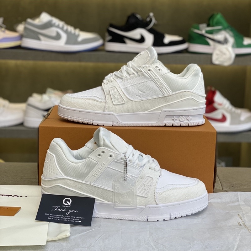 Giày Thể Thao LV trắng New Sneaker , Giày Hot trend , Freeship toàn quốc , Full Box Ảnh Thật