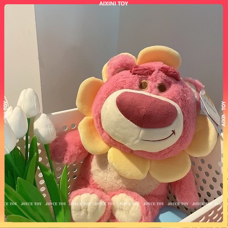 🌟Hàng Cao Cấp🌟45cm GẤU DÂU BÔNG LOTSO Hoa Mặt Trời Cute-thú nhồi bông đồ chơi làm quà tặng có hương dâu