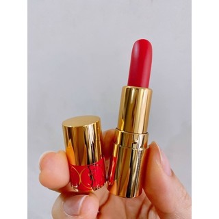 Son ysl rouge volupté shine mini màu 45 rouge tuxedo