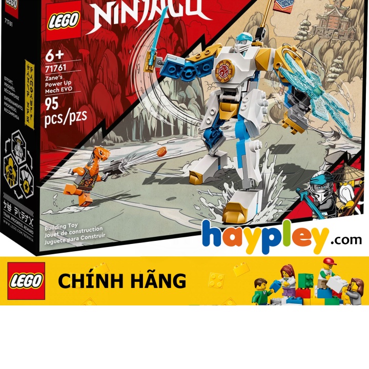 (Tặng bột rửa mặt) LEGO Ninjago 71761 Chiến giáp dũng mãnh của Zane