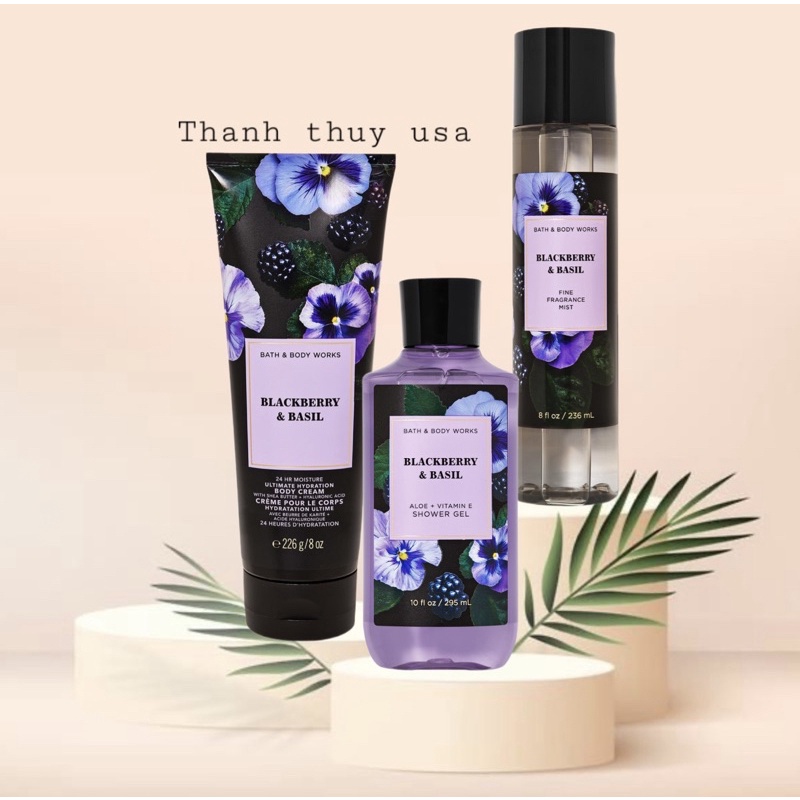 Combo Sản Phẩm Sữa Tắm - Lotion - Xịt Thơm Body Mist Toàn Thân Bath & Body Works