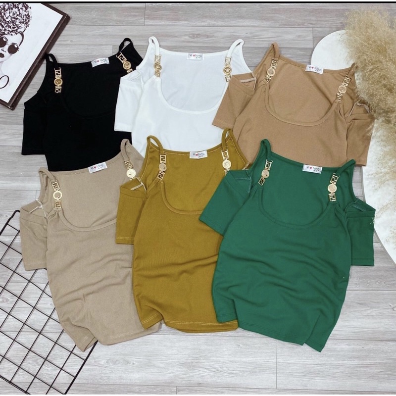[Mã FATPBAU2 giảm 40K đơn 150K] Áo tăm kiểu hở vai
