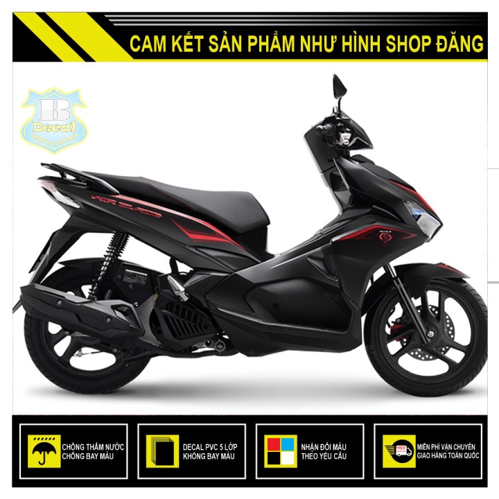 TEM RỜI AIRBLADE MẪU ĐỜI 2017 ĐỎ ĐEN