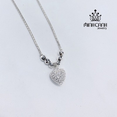 Dây Chuyền Bạc Cho Bé Gái Hình Trái Tim - Minh Canh Jewelry