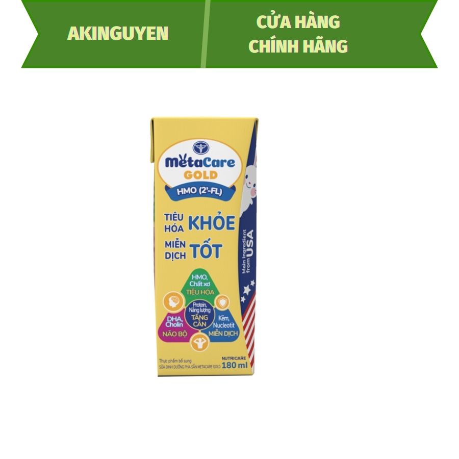 Thùng sữa nước pha sẵn Nutricare Metacare - phát triển toàn diện cho trẻ từ 1 tuổi