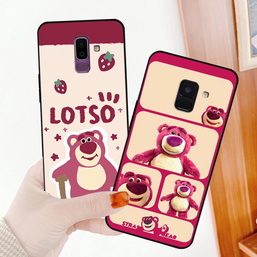 Ốp lưng Samsung J6 2018 / J6 Plus / J6+ / J8 in hình gấu dâu losto, pink panther đáng yêu,hot trend.