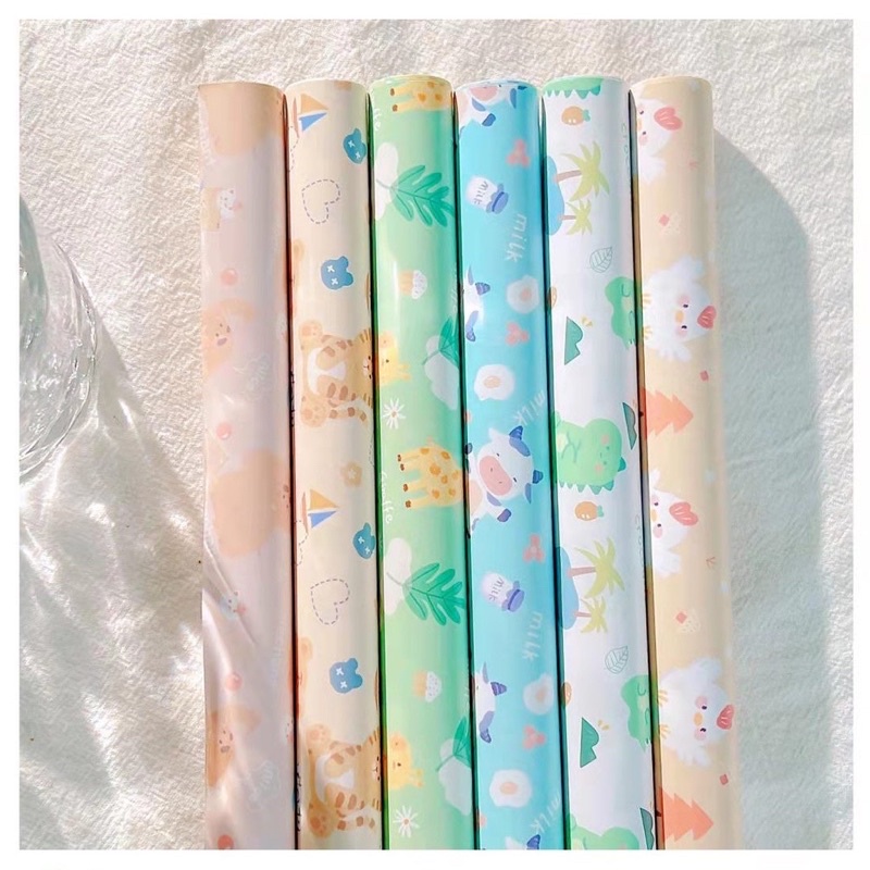 Giấy gói quà dễ thương bé trai bé gái kitty, pony, noel, sinh nhật