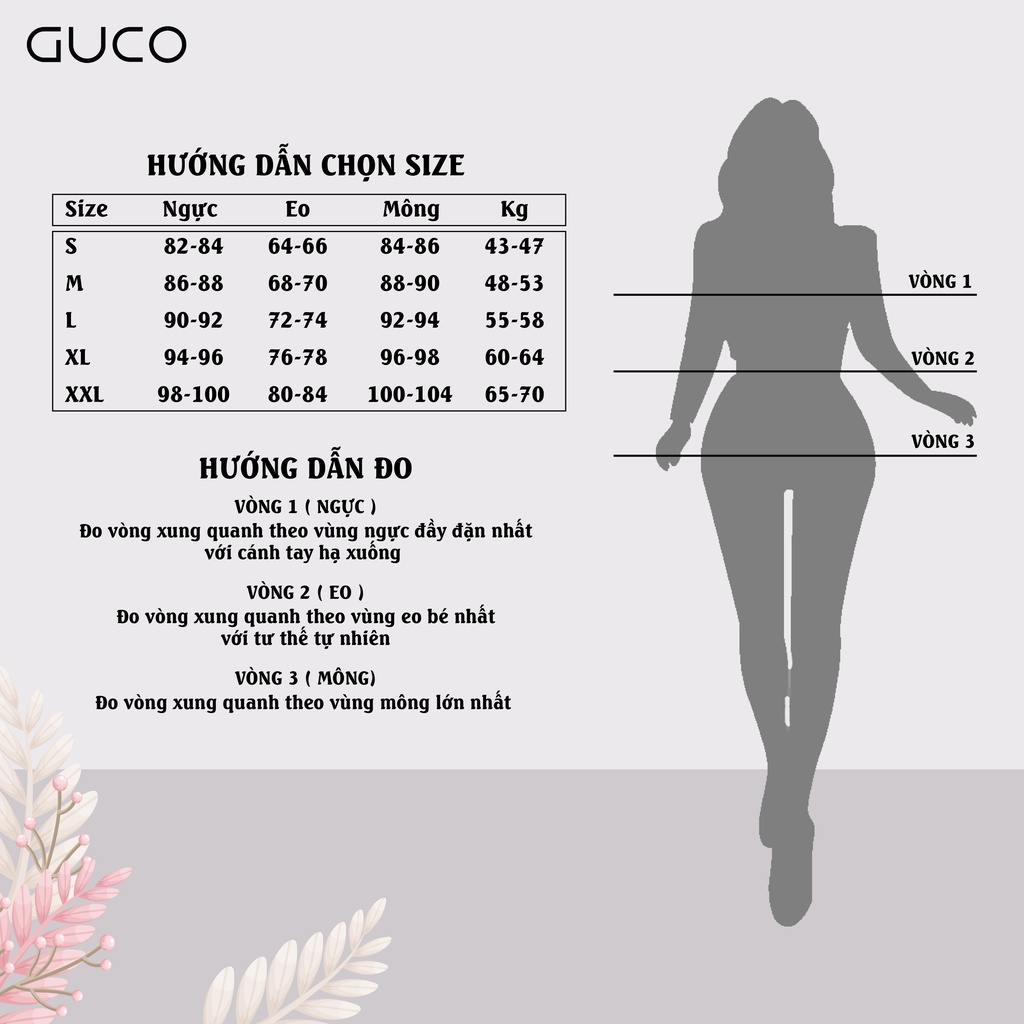 Áo kiểu peplum kết hoa A263 GUCO Hồng