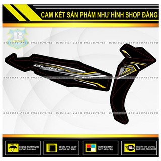 TEM RỜI WAVE BLADE 110 CHẾ MẪU 2021 PHỐI VÀNG ĐEN