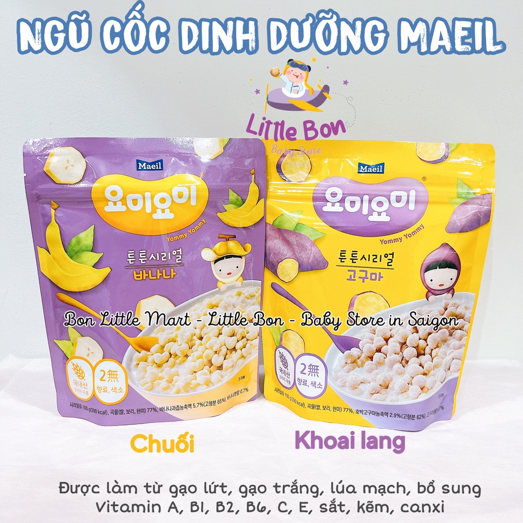 Ngũ cốc Maeil Hàn Quốc 100gr cho bé 12M+ bay air_Date 24.08.24