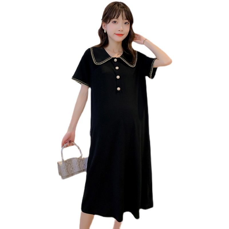 [Hàng Mới Về] Đầm Bầu Dáng Ôm Màu Đen Thời Trang Mùa Hè