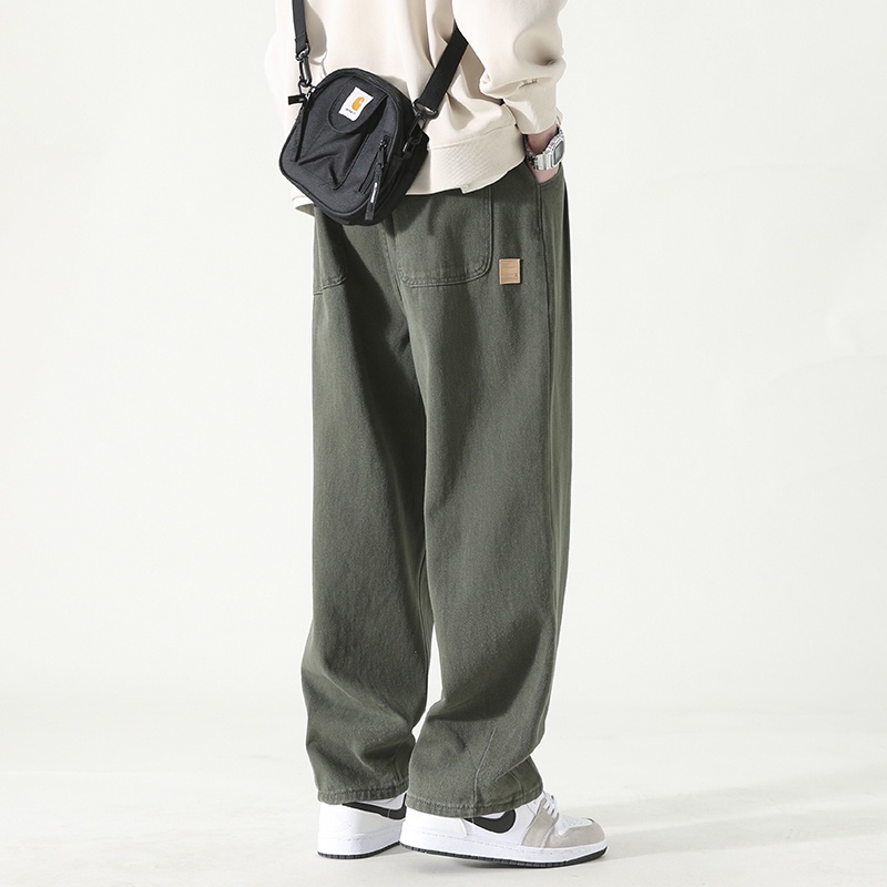 Quần Kaki Ống Rộng Quần jogger nam Quần Dài Nam Form Unisex quần thể thao nam Dây Rút Phong Cách Ulzzang Thời Trang