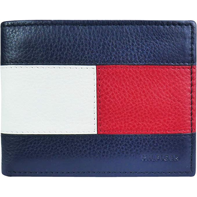 Chính hãng Mỹ - Ví da nam Tommy Hilfiger