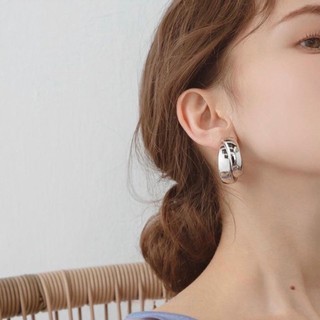 Khuyên tai basic tròn xoắn size 3.5cm |daisy.accessory.hn|