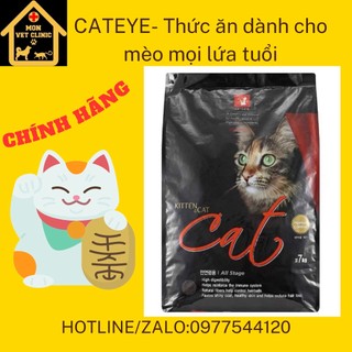 Thức ăn hạt cho mèo Cat's Eye Hàn quốc túi chiết 1kg, 500gr.