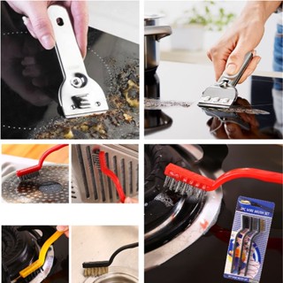 BỘ 3 BÀN CHẢI - DỤNG CỤ VỆ SINH BẾP TỪ, BẾP GAS