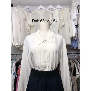 Áo sơ mi si tuyển 2hand dài tay, xếp ly