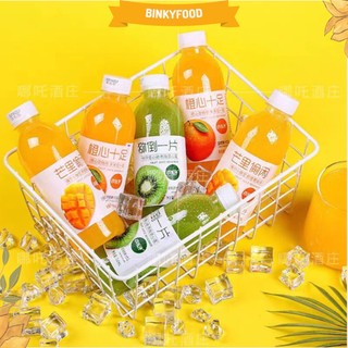 Nước ép hoa quả giải khát Đài Loan không ga, ít đường vị Xoài, Cam, Kiwi - Binky Food