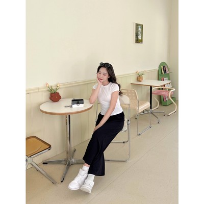 YU CHERRY | Quần thun tăm nữ ống suông Flex Pants YQ029