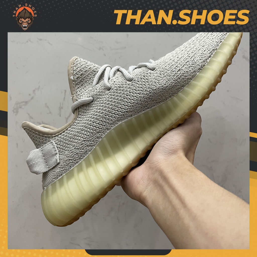Giày 350 V2 Sesame, Yz 350 Xám Xi Măng - Than.Shoes