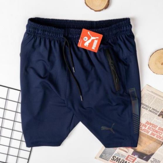 Quần short nam thể thao, Quần đùi chạy sọc nam thun poly cao cấp co dãn 4 chiều