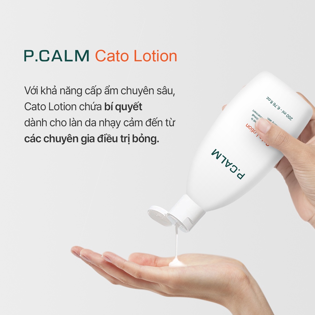 Lotion dưỡng ẩm P.Calm Cato Lotion 200ml dưỡng cho da mềm mại Daily Beauty Official