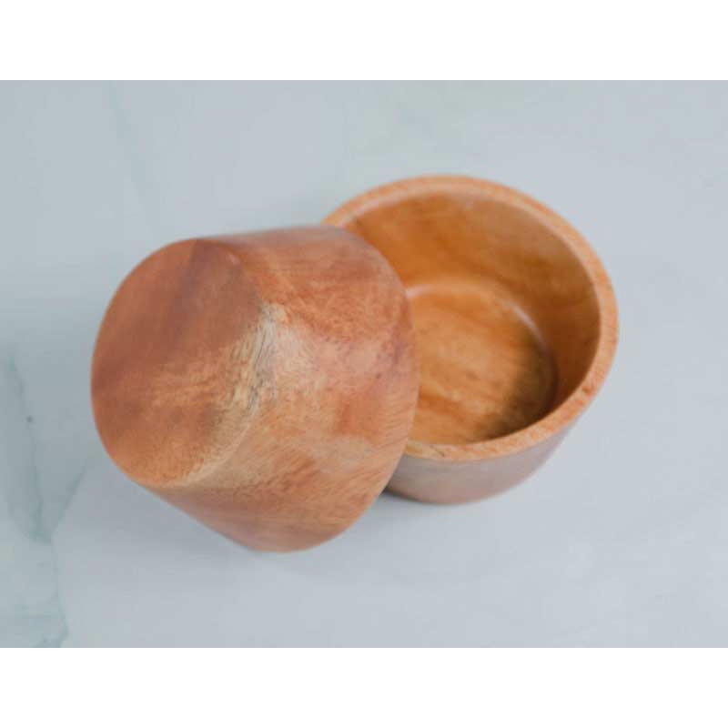 Chén chum nhỏ bằng gỗ VKU đường kính 7cm x cao 3.5cm