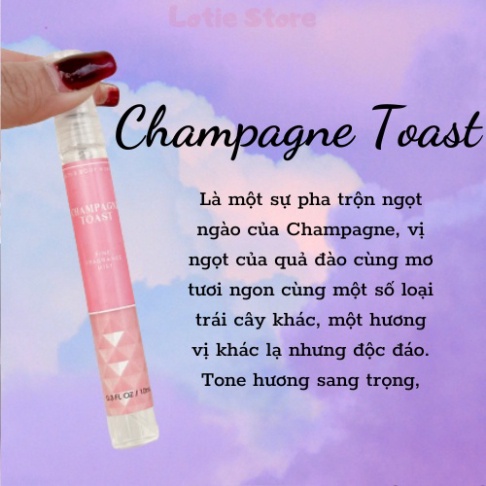 Xịt thơm 10ml chai chiết Body Mist của Mỹ chính hãng B&BW thơm lâu Cao Cấp