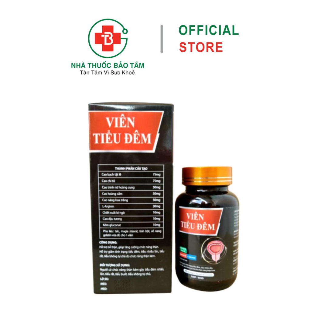 VIÊN TIỂU ĐÊM tăng cường chức năng thận, giảm tình trạng tiểu đêm – Hộp 30 viên nang mềm