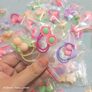 Set 2 cột tóc đính charm đáng yêu cho bé