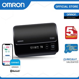 Máy Đo Huyết Áp Cao Cấp Omron HEM-7600T | Kết Nối Bluetooth, Công nghệ Intellisense , Vòng Bít Không Dây Xoay 360 Độ