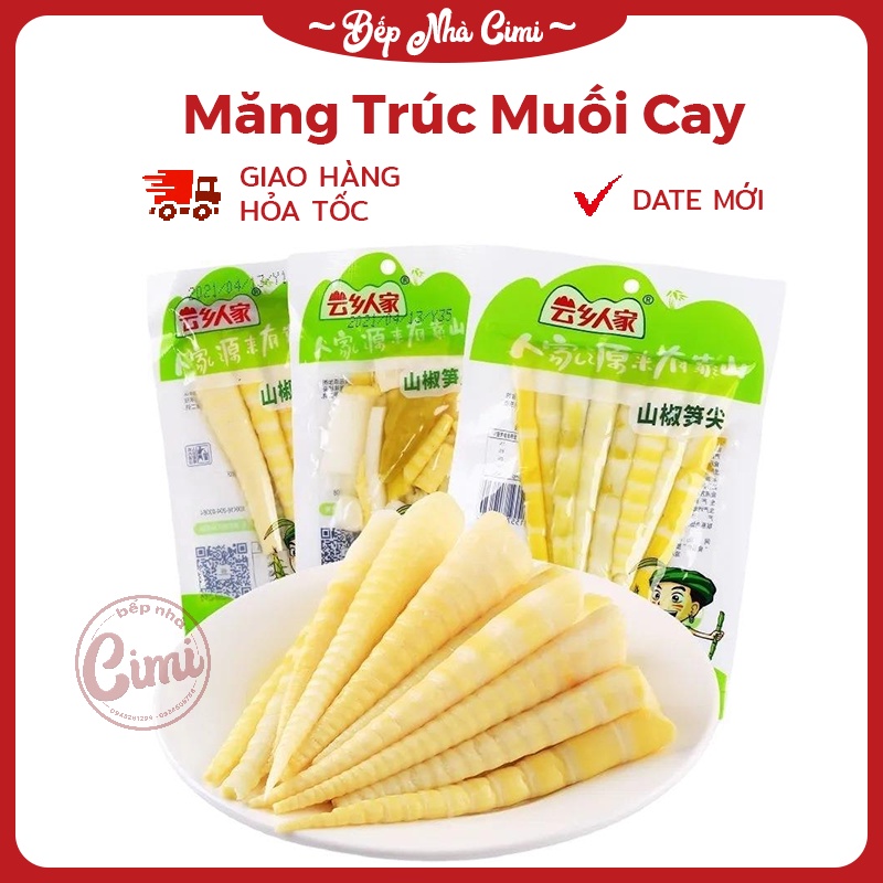 Măng Trúc Muối Cay Đặc Sản Tứ Xuyên - Măng Tươi Muối Cay Giòn - Bếp Nhà CIMI