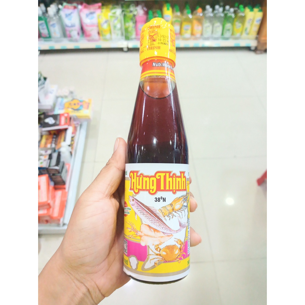 (Hàng giảm giá) Nước mắm cá cơm siêu hạng Hưng Thịnh  chai 200ml
