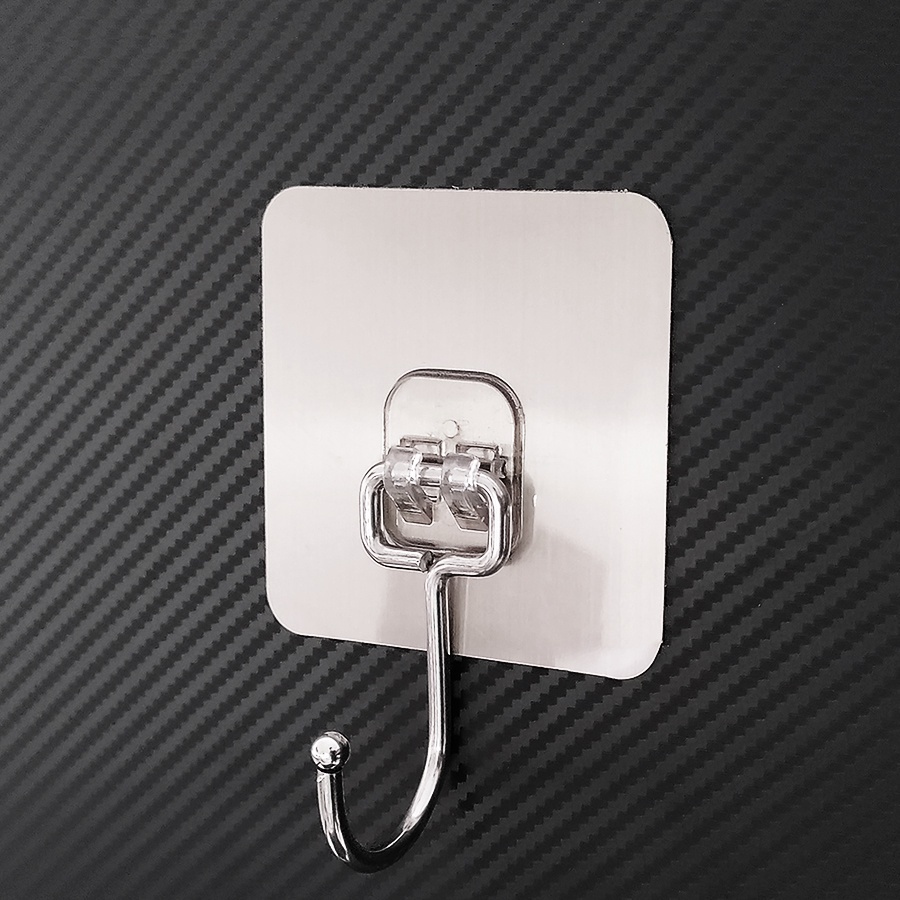 Combo 10 Móc Dán Tường Siêu Dính Móc Inox 304, Móc Dán Nhà Tắm Siêu Chịu Lực (AD03)