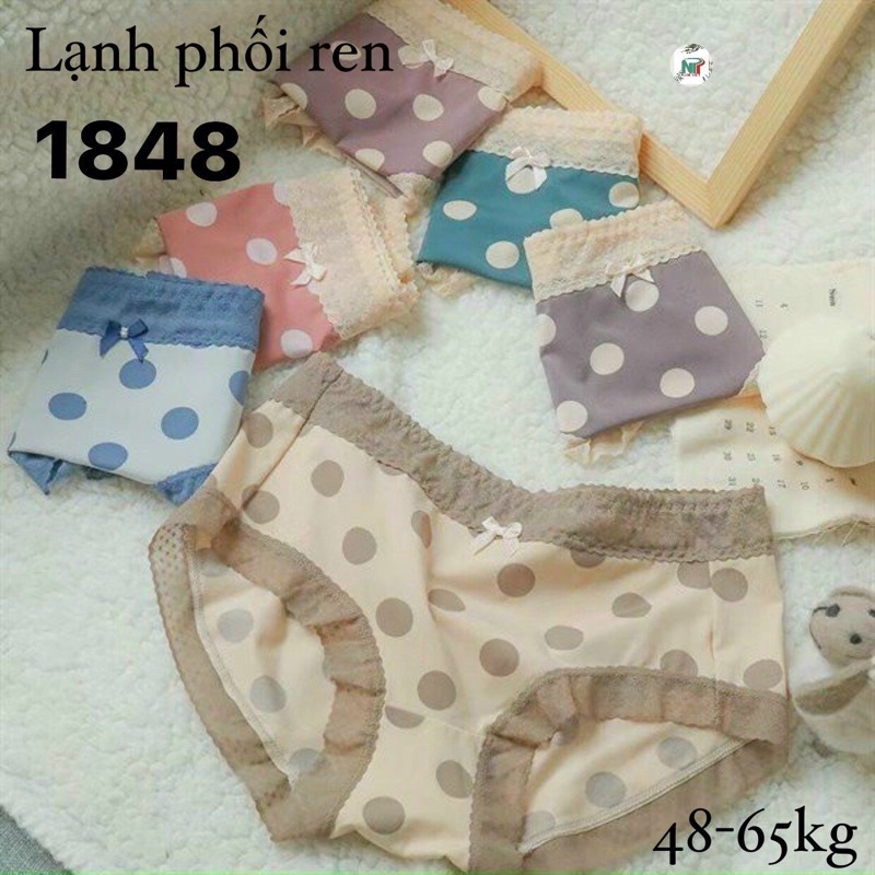 COMBO 10 QUẦN LÓT VẢI LẠNH PHỐI REN 1448