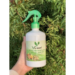 Xịt rửa tay khô Vclean sát khuẩn mềm mịn da 500ml