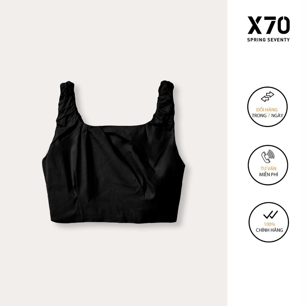 Áo Kiểu Croptop Nữ Hai Dây Cotton Nhiều Màu Thời Trang X70 - 00580032