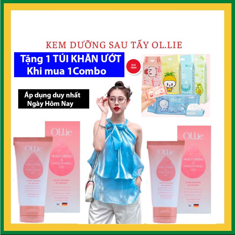 Combo kem tẩy lông OLLIE, tẩy lông ,nách, tay, chân, triệt lông an toàn không đau rát cho da