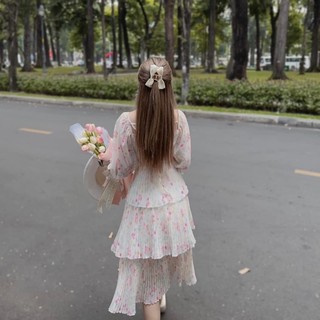 Đầm hoa ren xanh