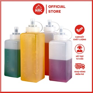Chai đựng tương ớt tròn, vuông, lọ nhựa đựng sirup, nước sốt 500ml, 650ml, 800ml, 1000ml