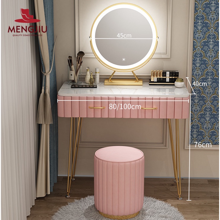 Đa chức năng Vanity phân phòng ngủ Vanity bàn trang điểm ngăn kéo khóa bànTrang điểm