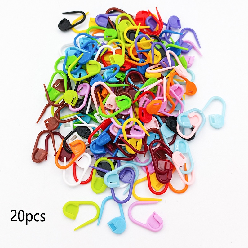 Bộ 50/20 Pin nhựa đánh dấu khối bông DIY và 100 chiếc Gourd Nails Gourd Nails Văn phòng phẩm Nails