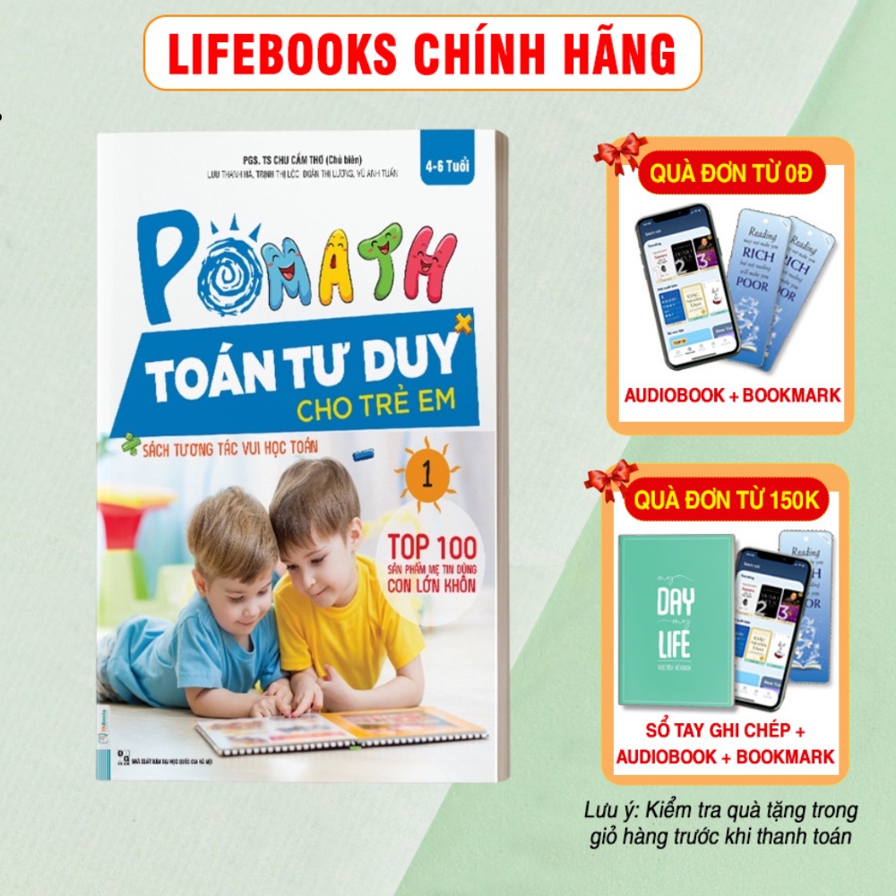 Sách POMath - Toán tư duy cho trẻ em 4 - 6 tuổi - tập 1