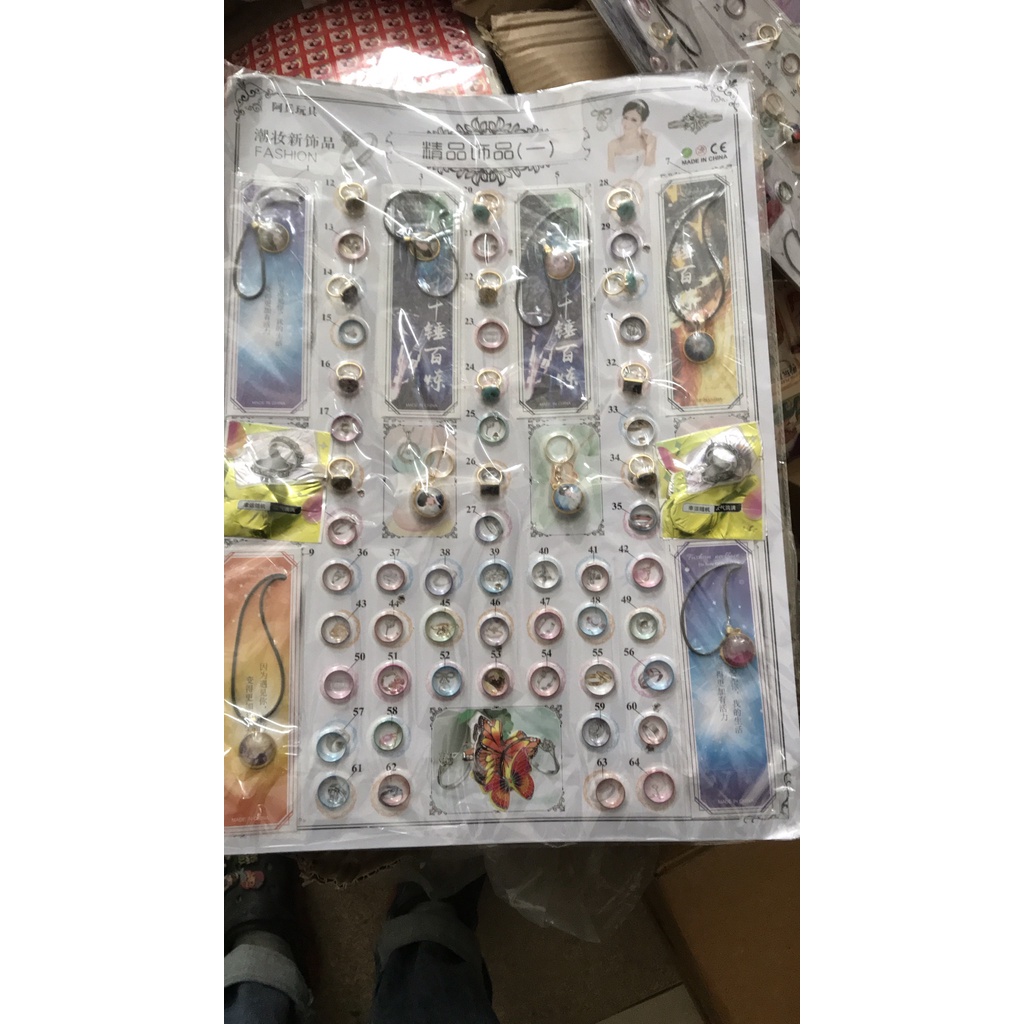 Bảng thưởng nhẫn và vòng như hình (225 phiếu trúng thưởng0