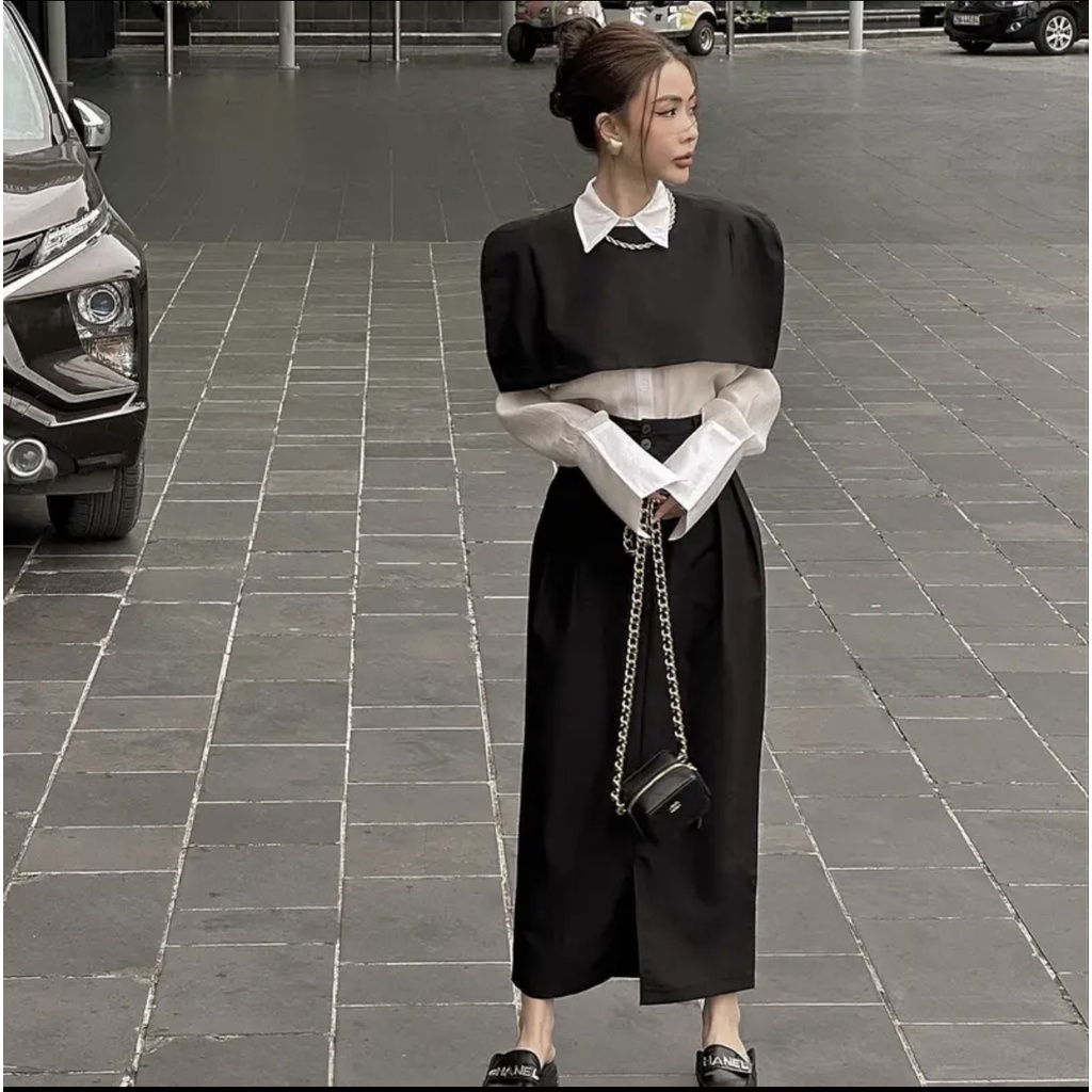 Chân Váy Bút Chì Dáng Dài Siêu Tôn Dáng MS68