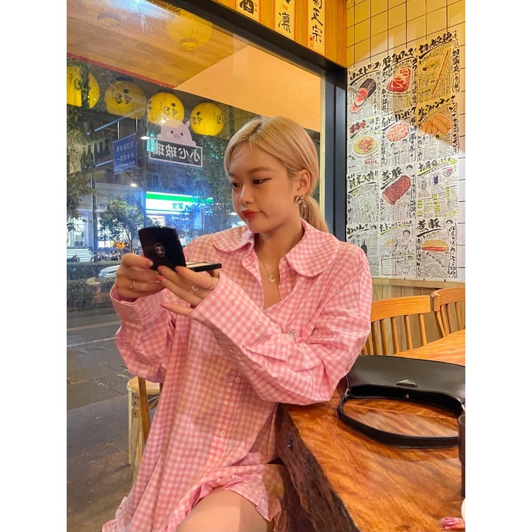 Áo Sơ Mi Viền Lá Sen Dễ Thương Thời Trang Mùa Xuân 2023 Cho Bé Gái