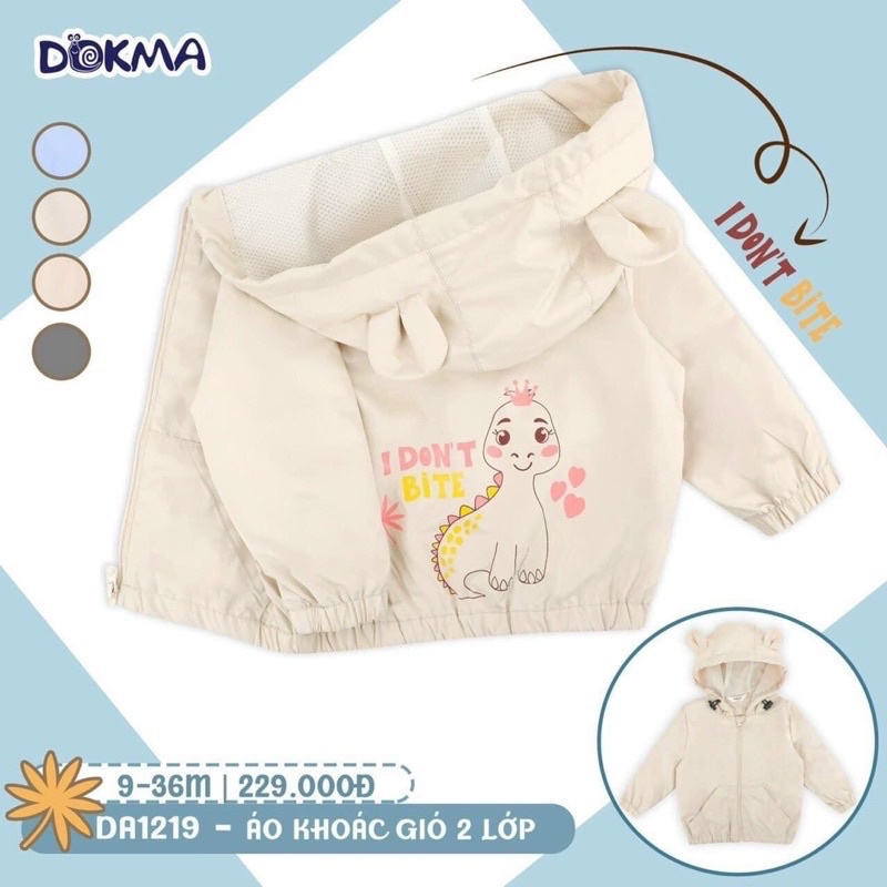 DA1219 ÁO KHOÁC GIÓ 2 LỚP DOKMA