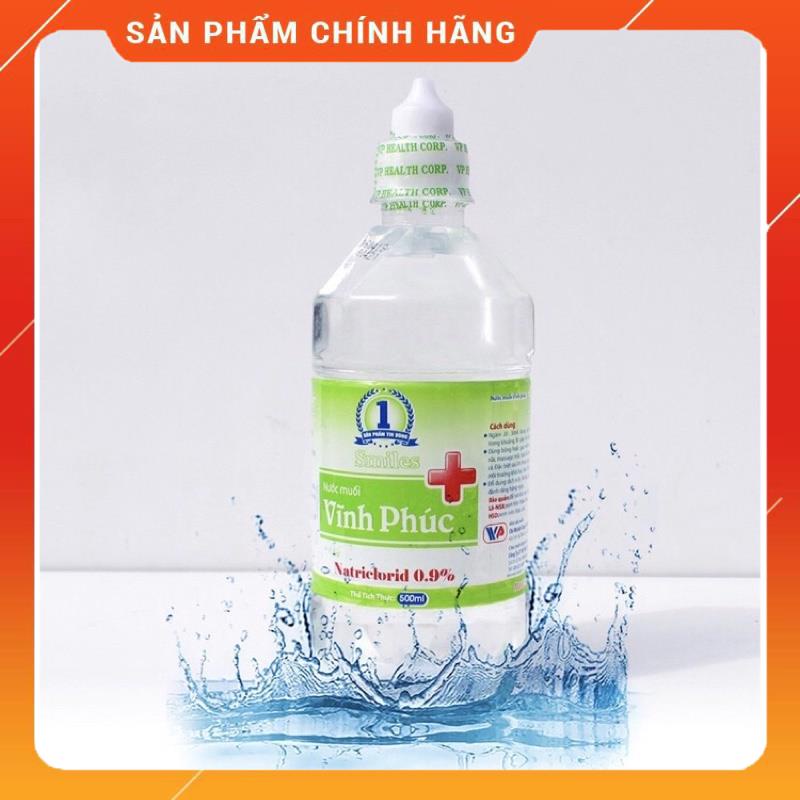 Thùng 12 Chai nước muối Vĩnh Phúc 1000ml